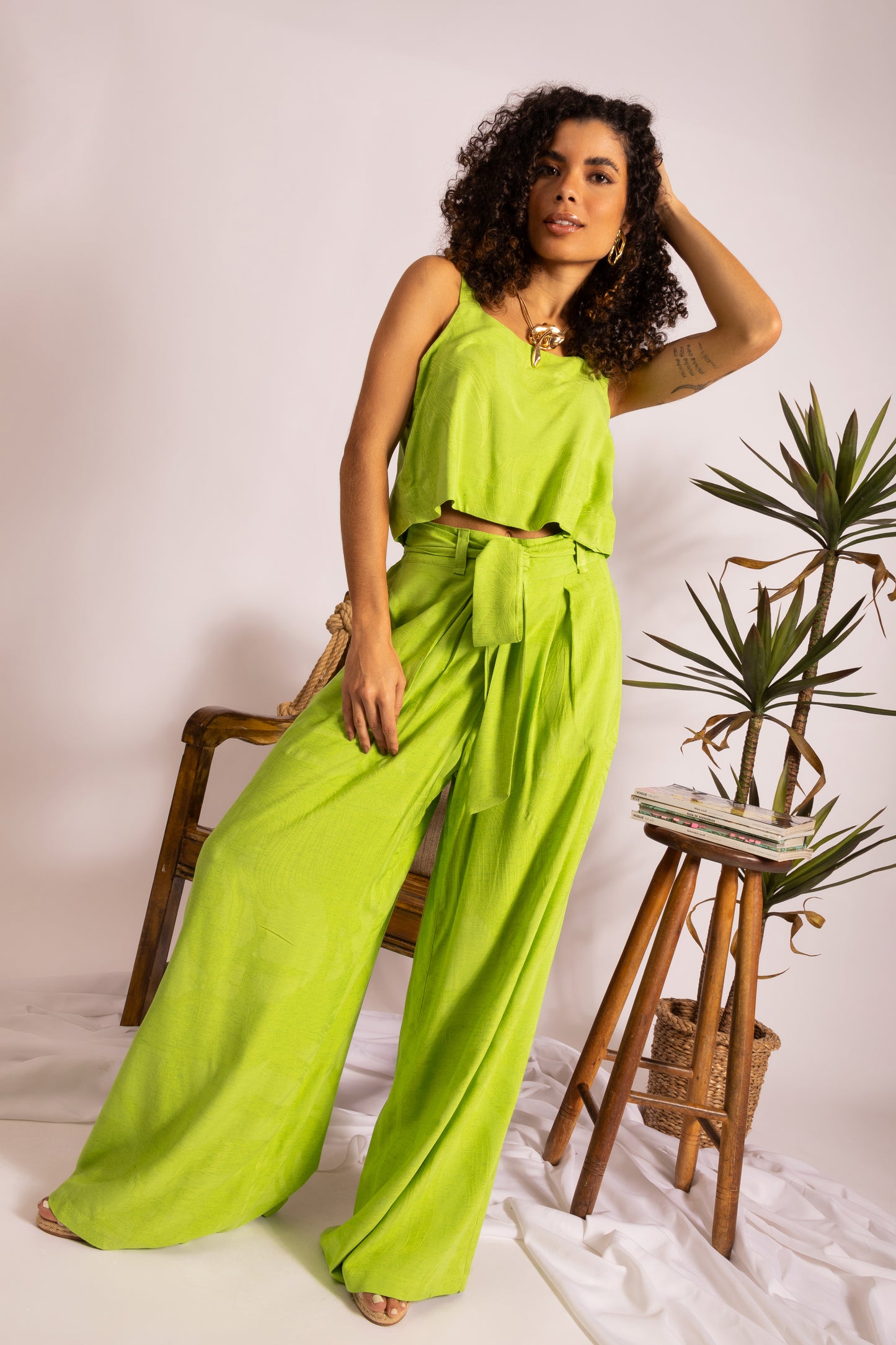 Conjunto regata e pantalona