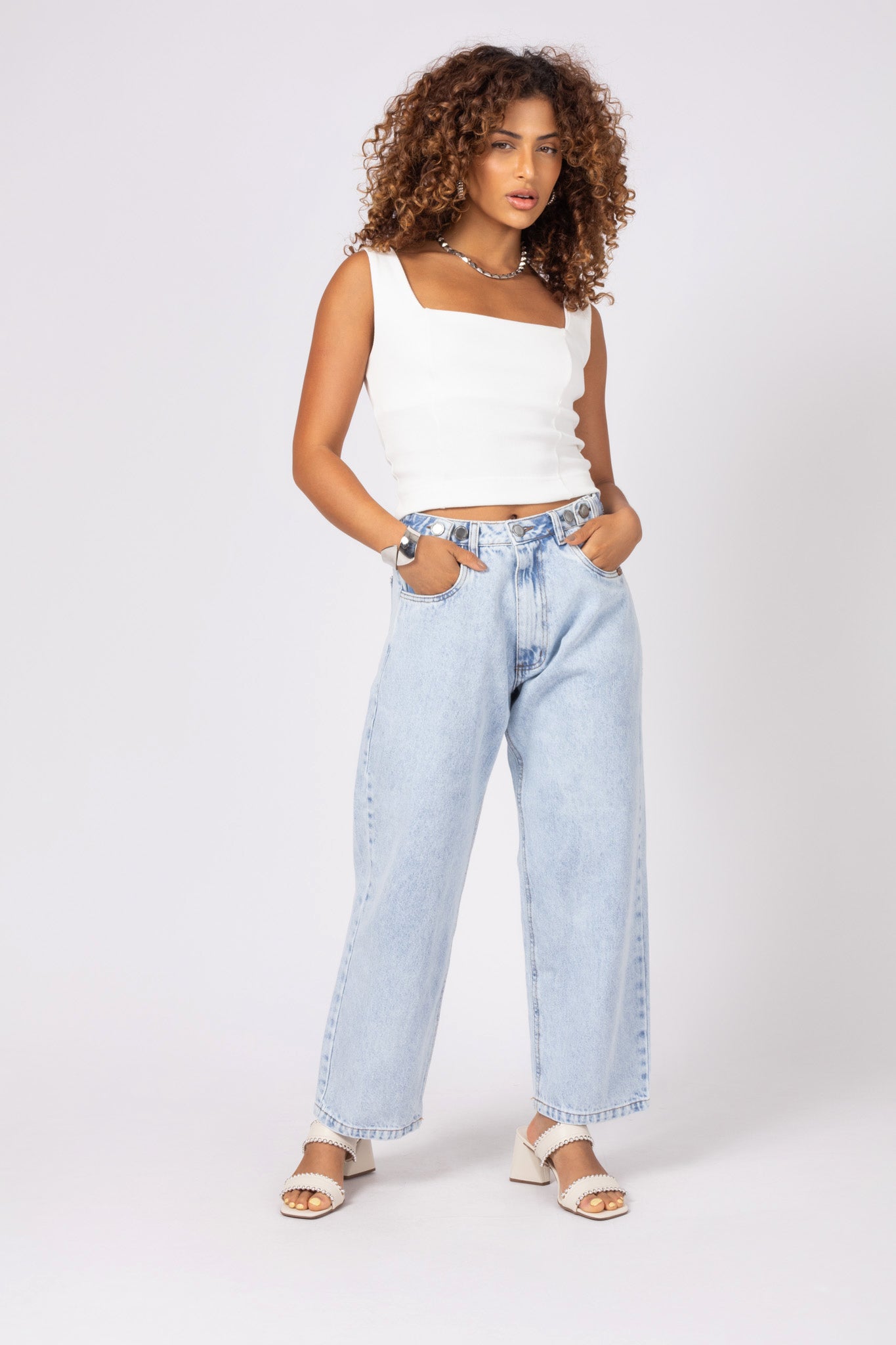 Calça mom jeans