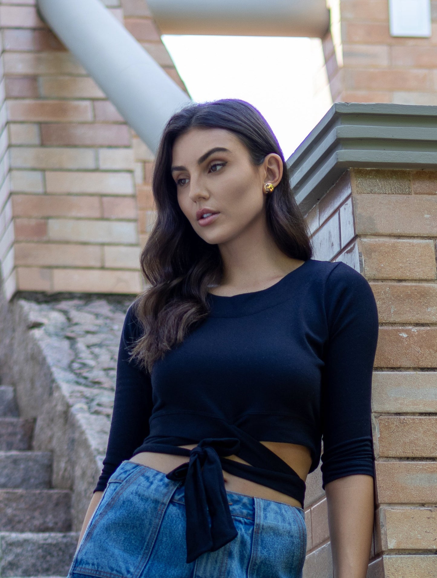 Cropped com amarração