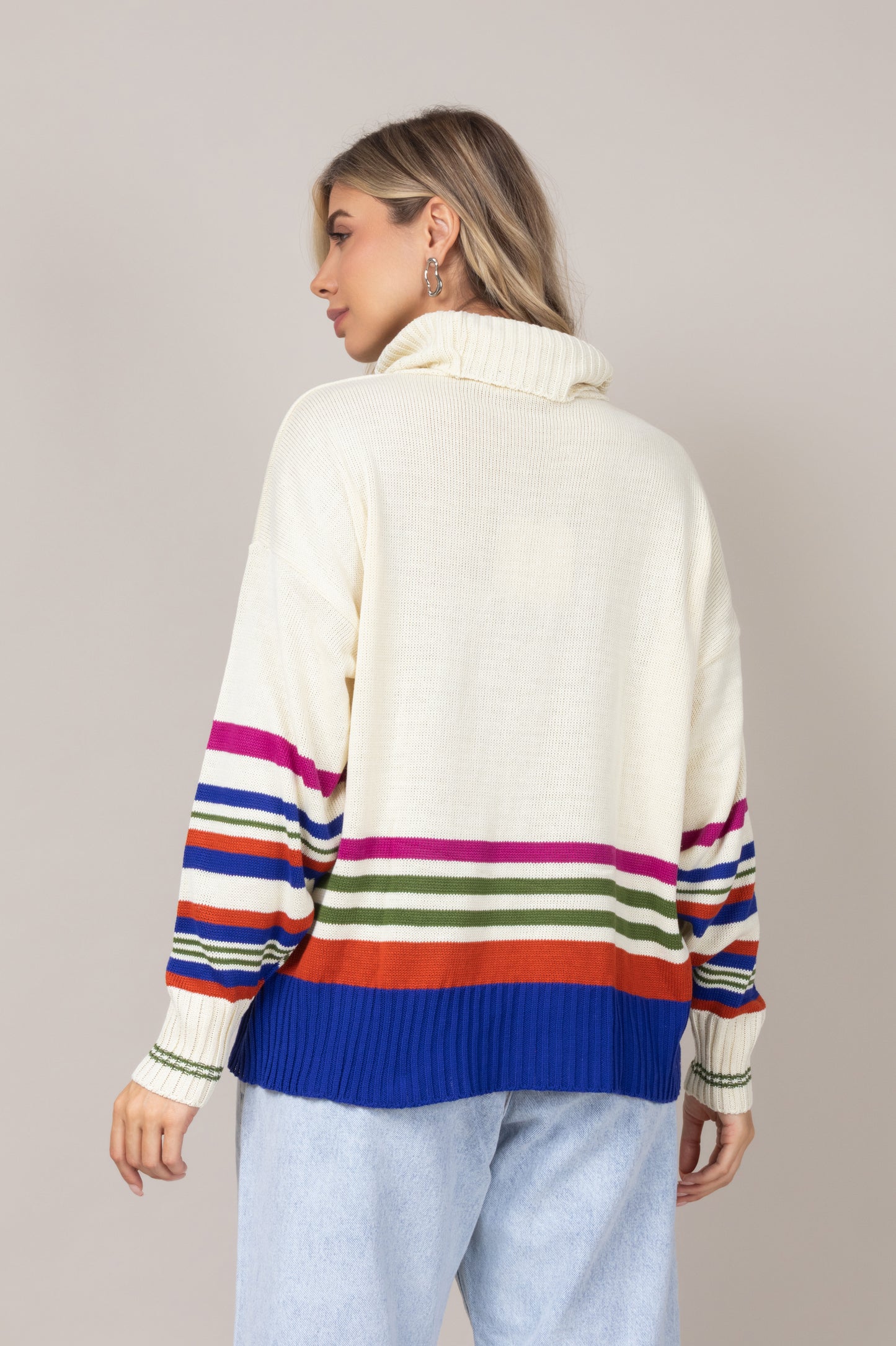 Tricot barra listrada
