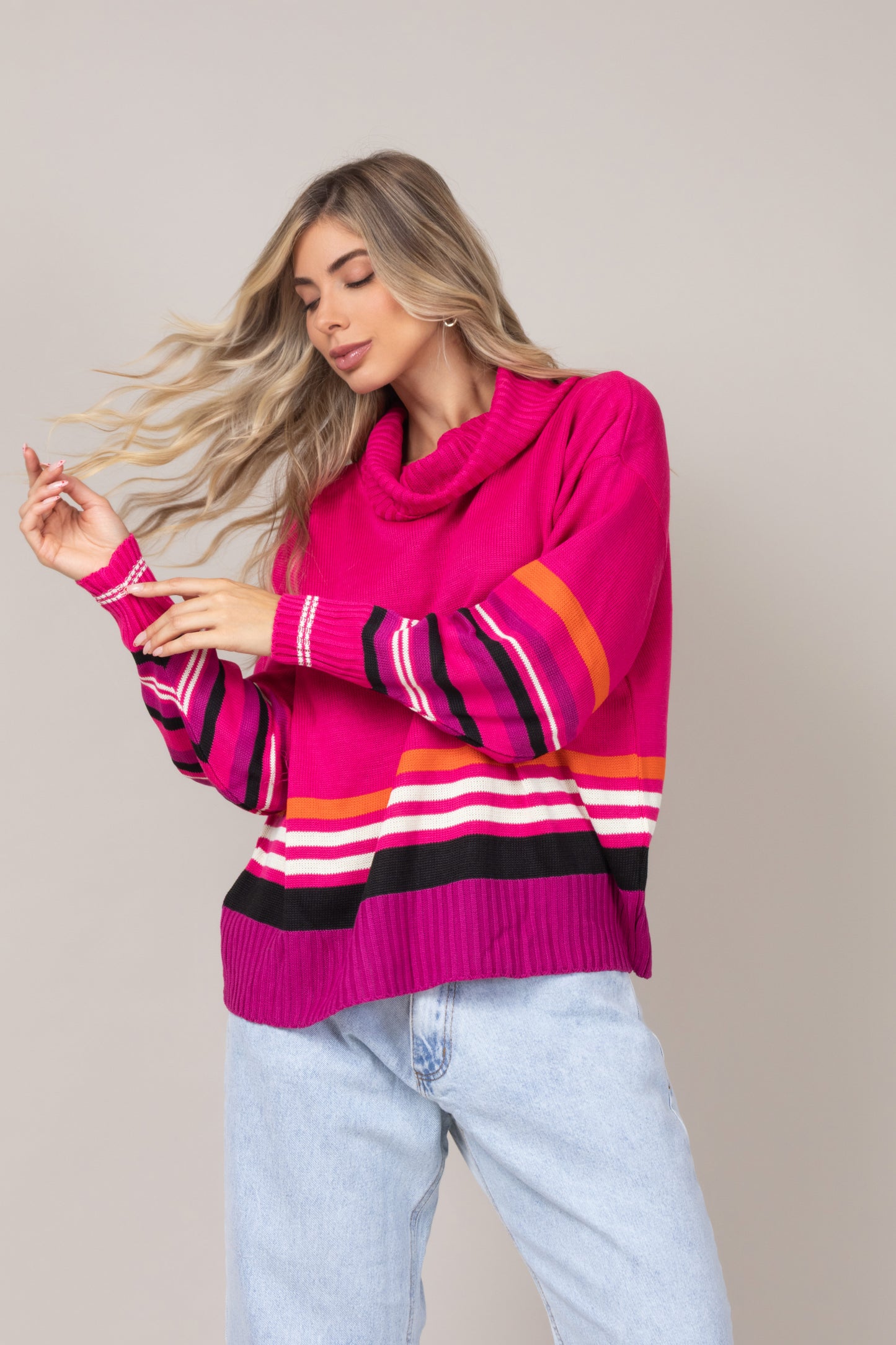Tricot barra listrada