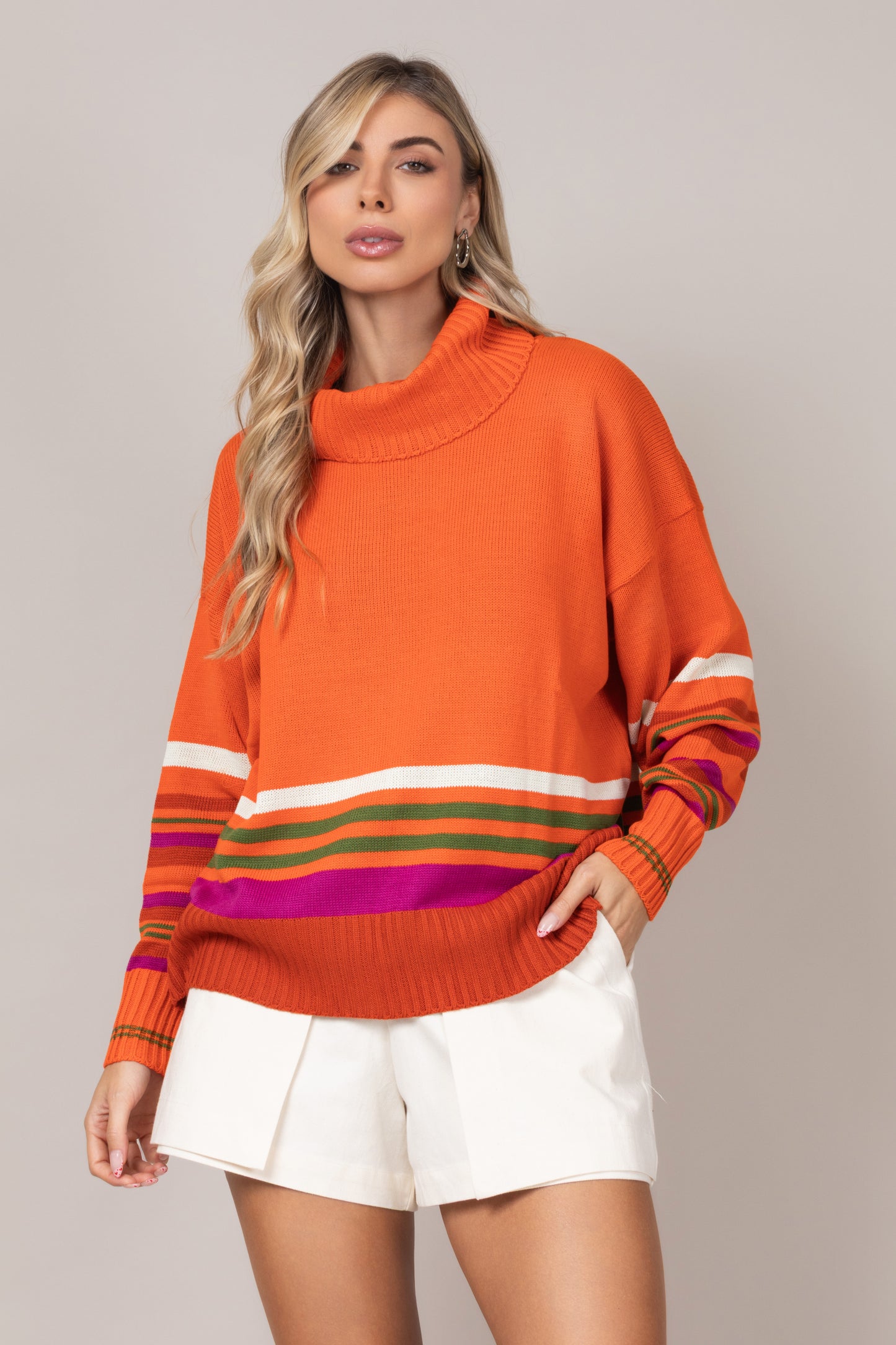 Tricot barra listrada