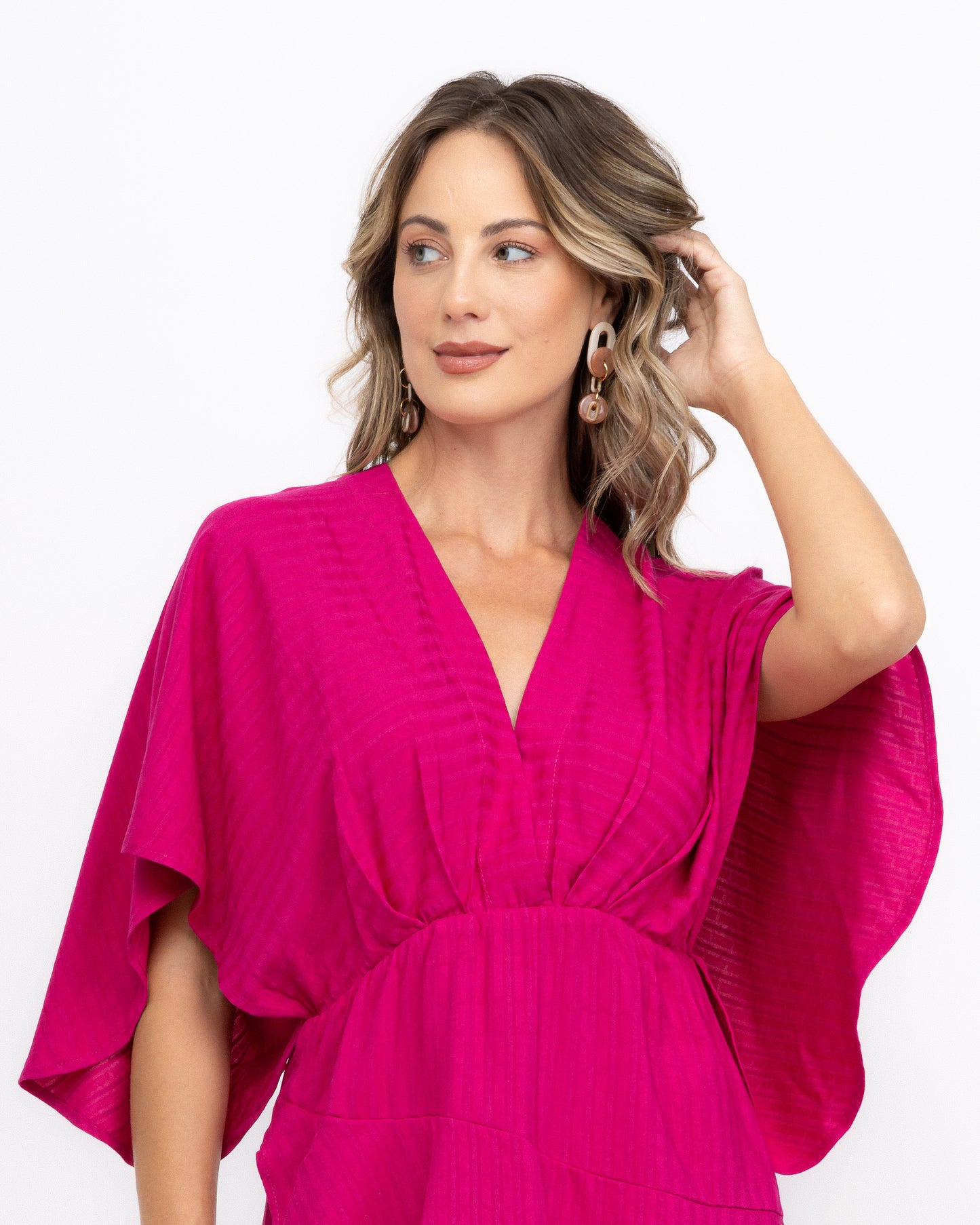 Vestido curto transpassado