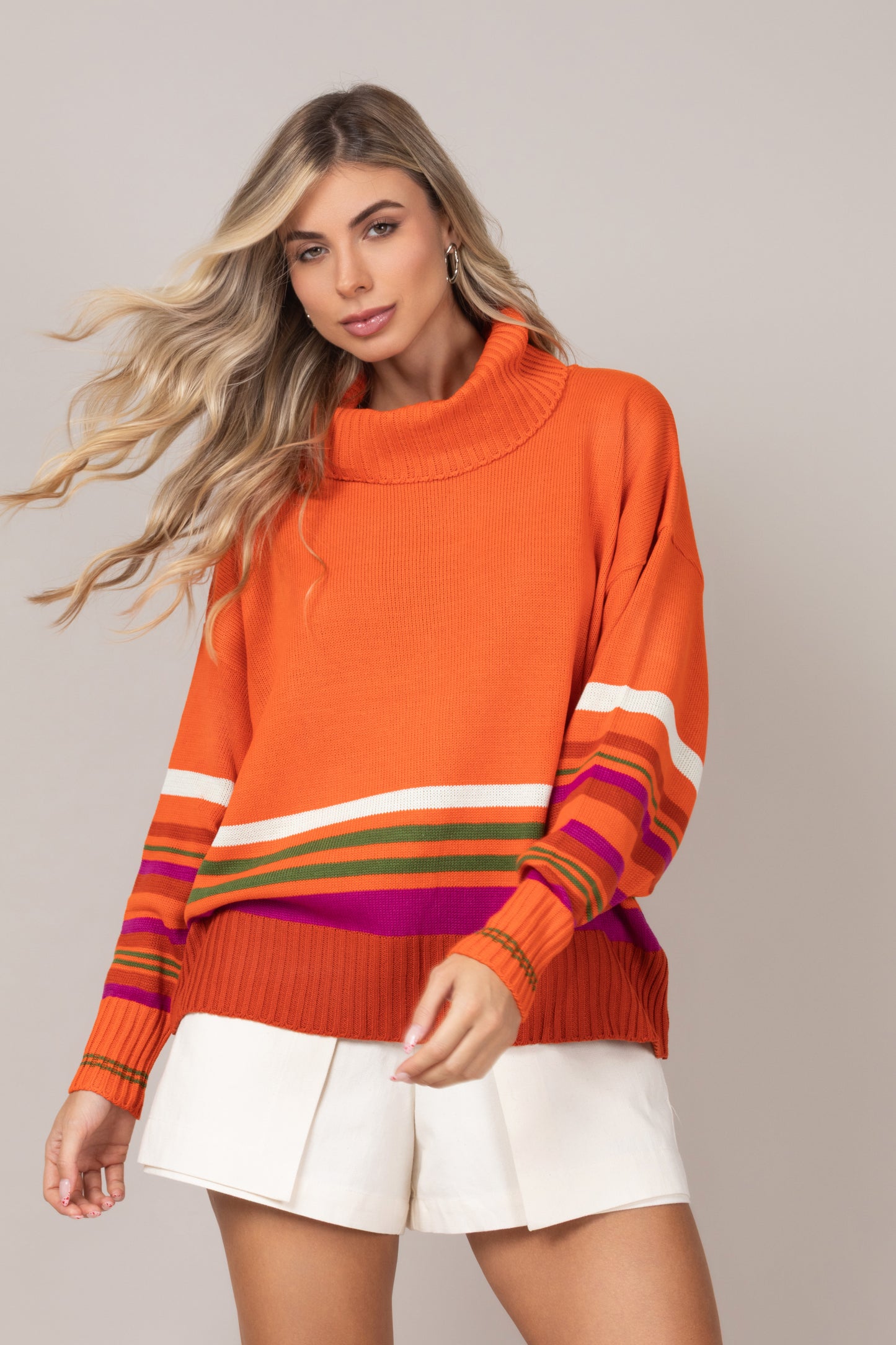 Tricot barra listrada