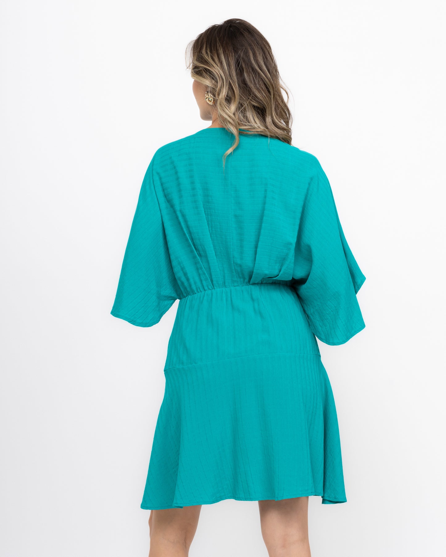 Vestido curto transpassado