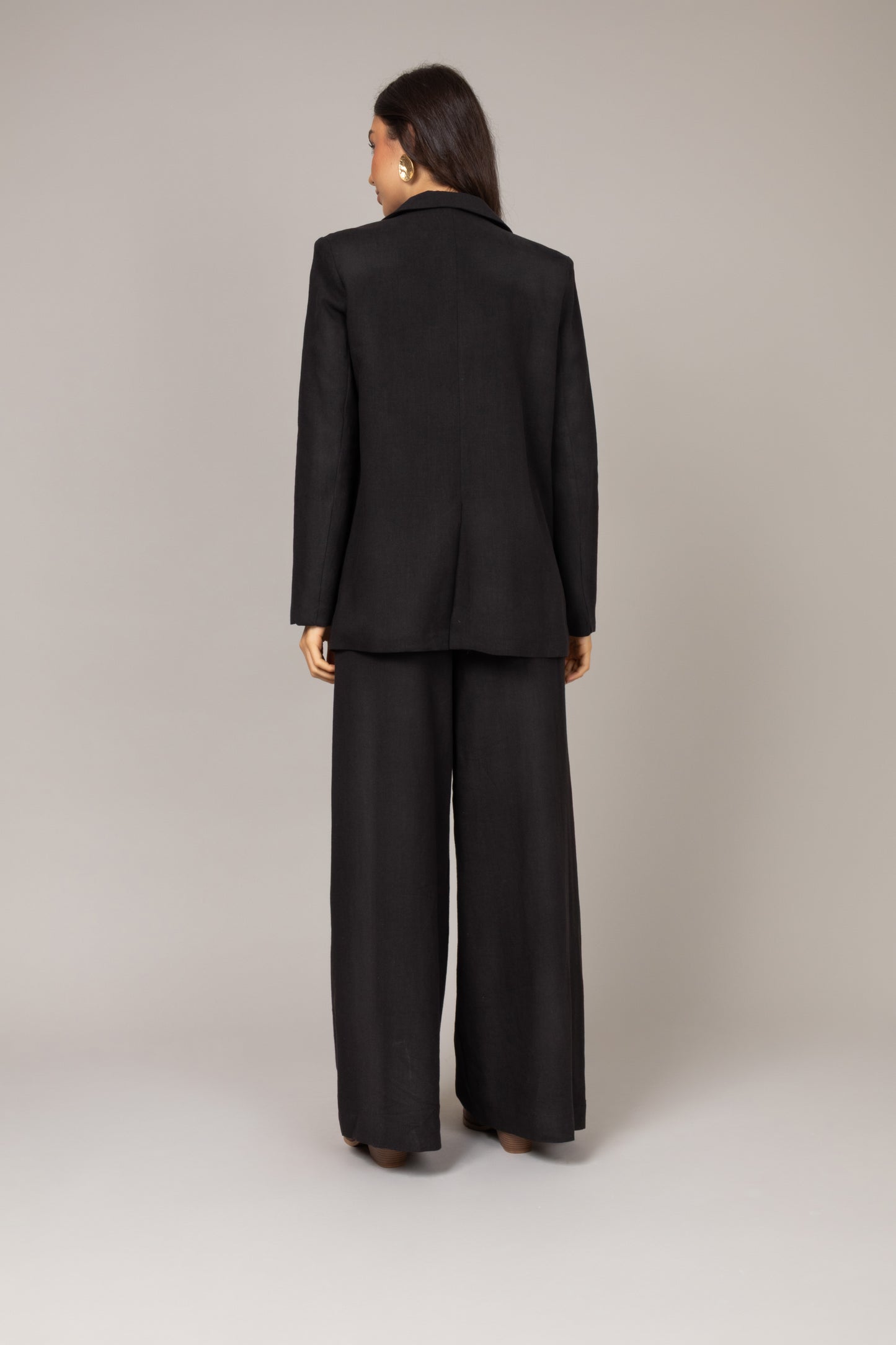 Calça pantalona de alfaiataria