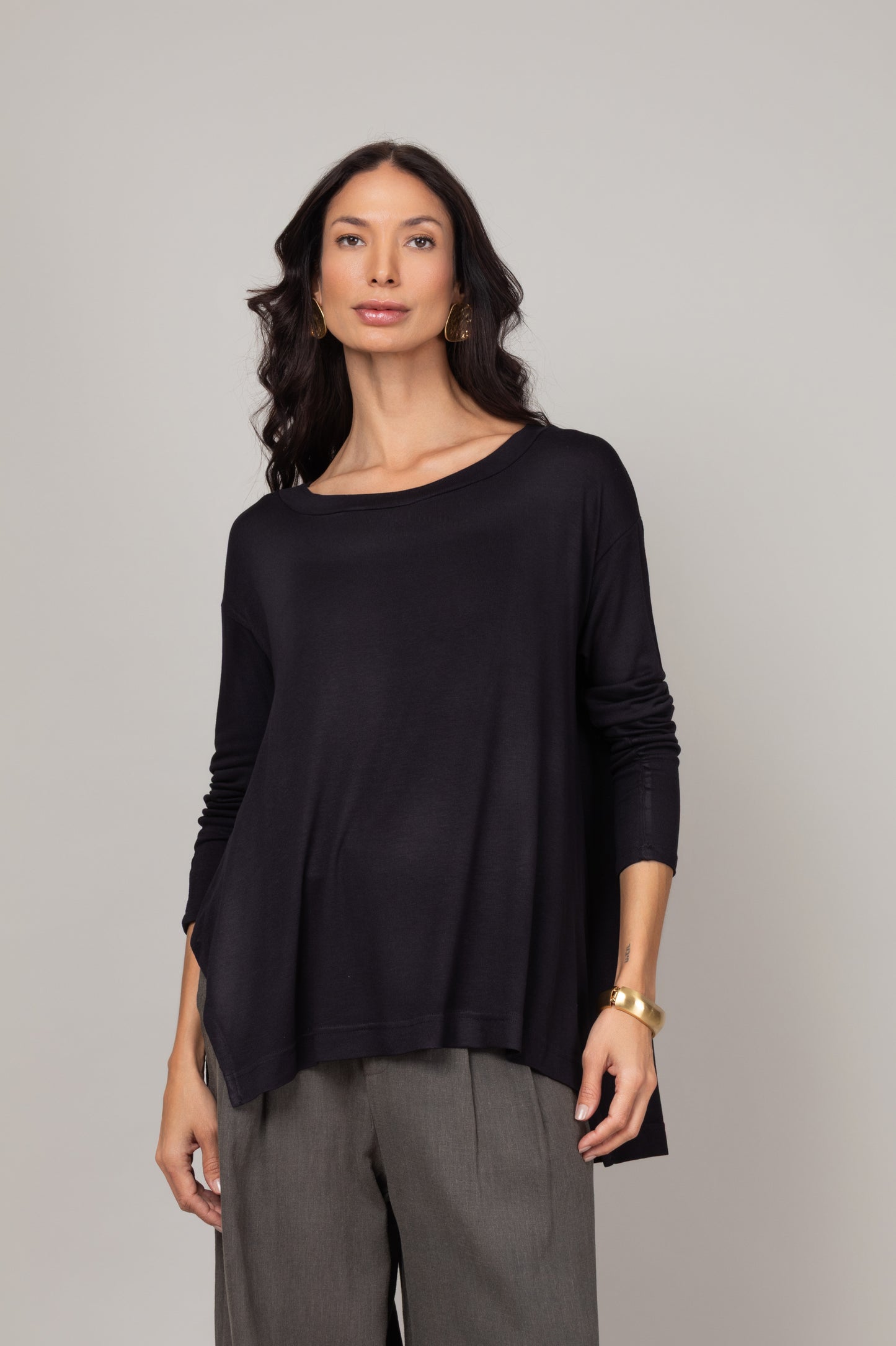 Blusa gola redonda