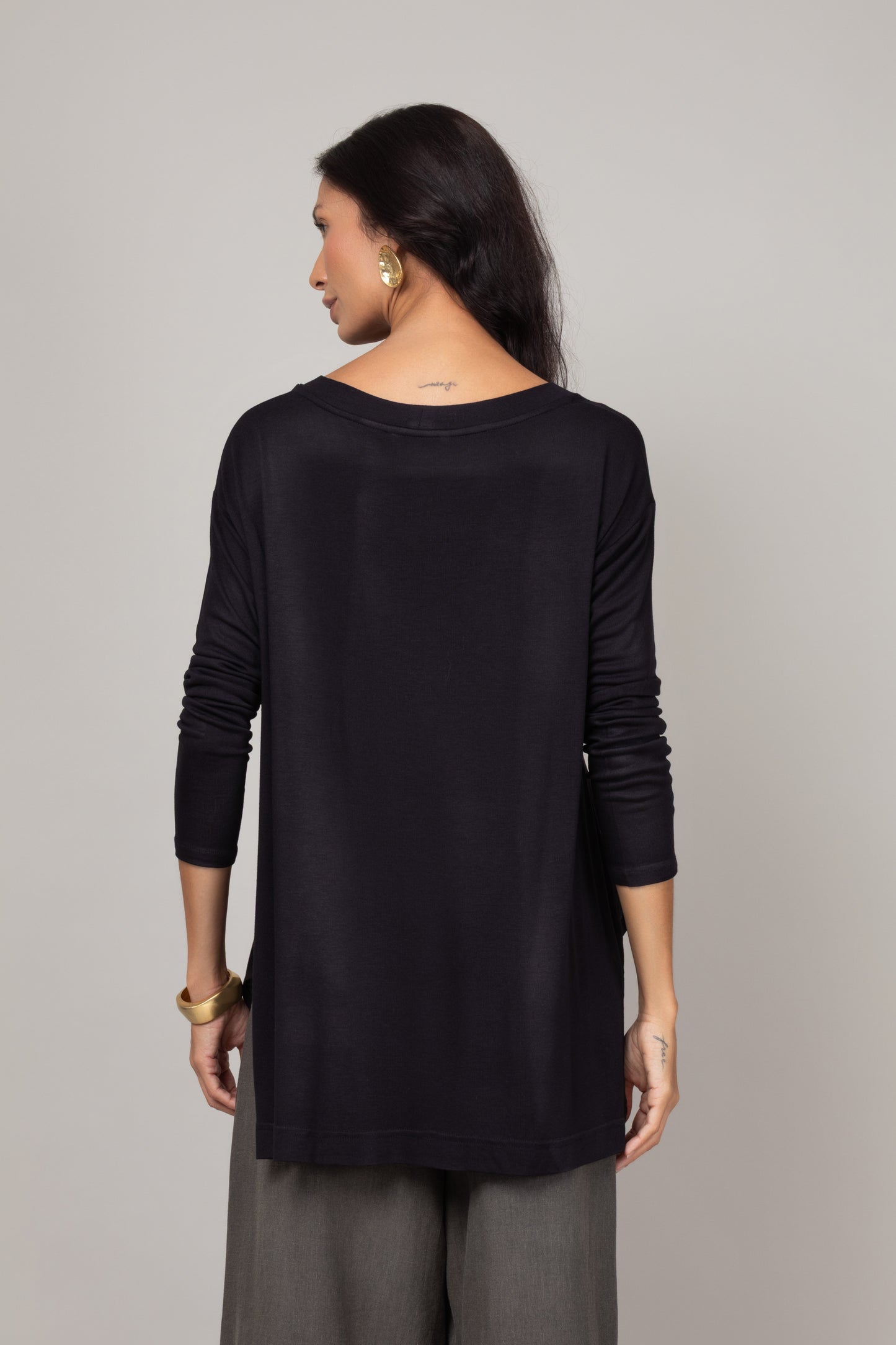 Blusa gola redonda