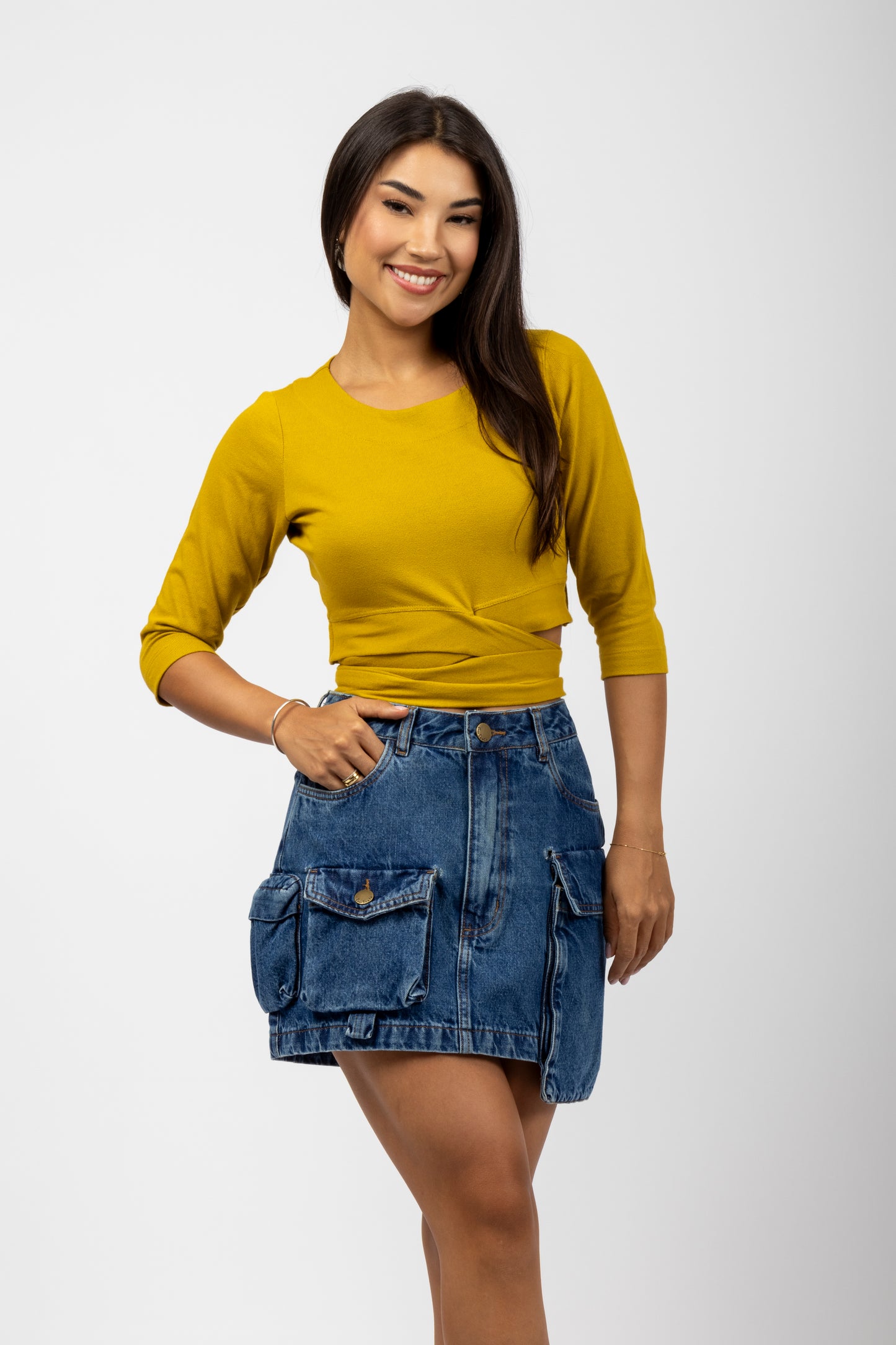 Cropped com amarração