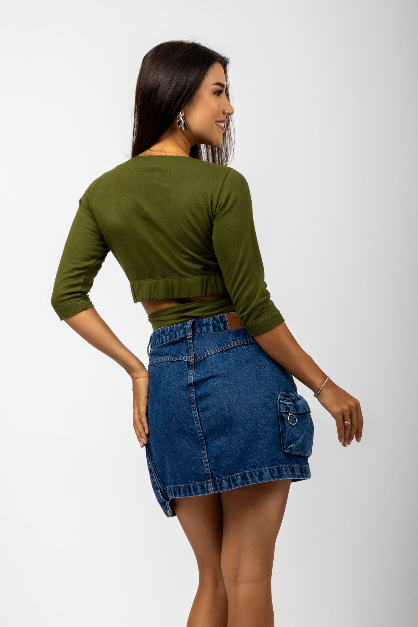 Cropped com amarração