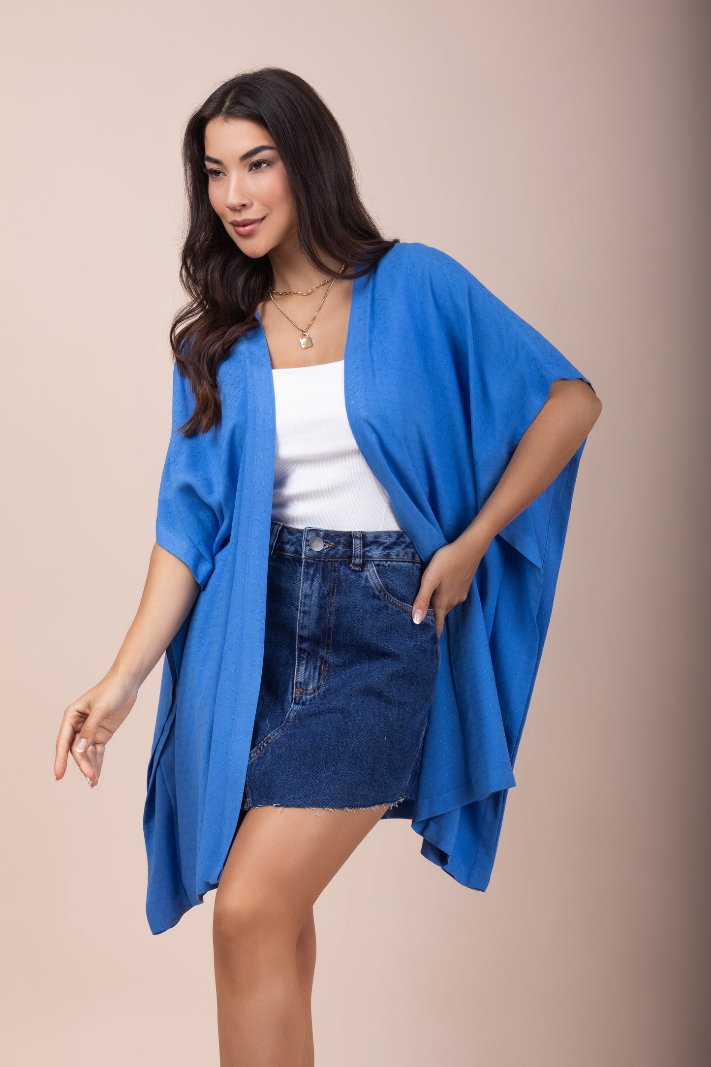 Kimono de manga curta
