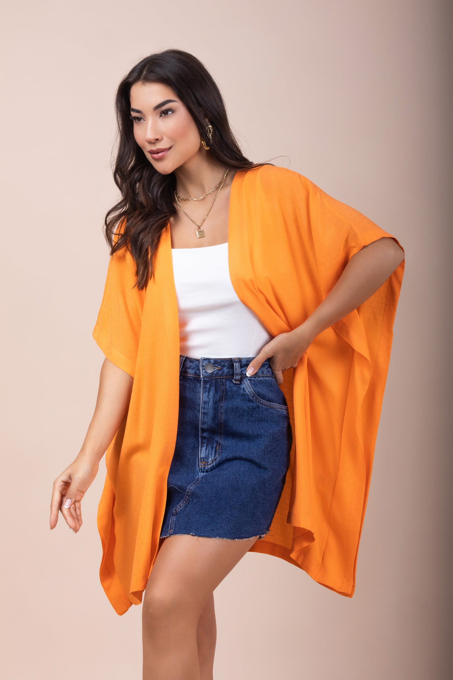 Kimono de manga curta