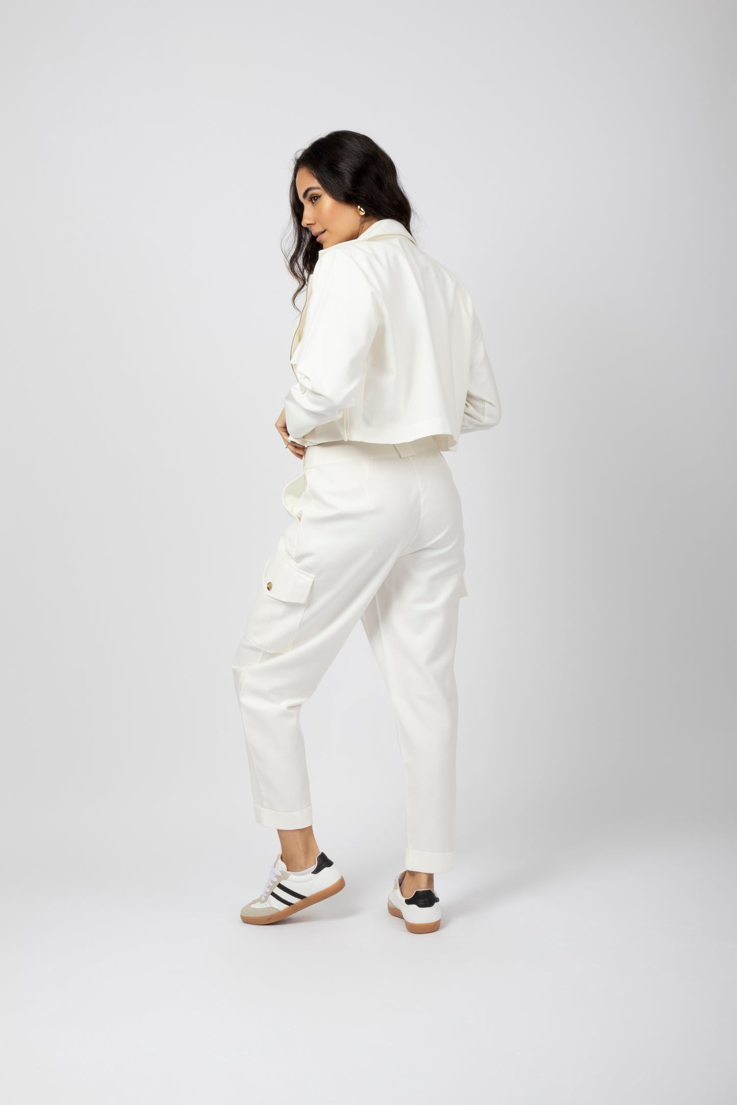 Calça cargo de sarja