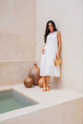 Vestido midi balonê