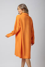 Vestido midi em viscose maquinetada