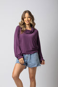 Blusa com gola boba em malha