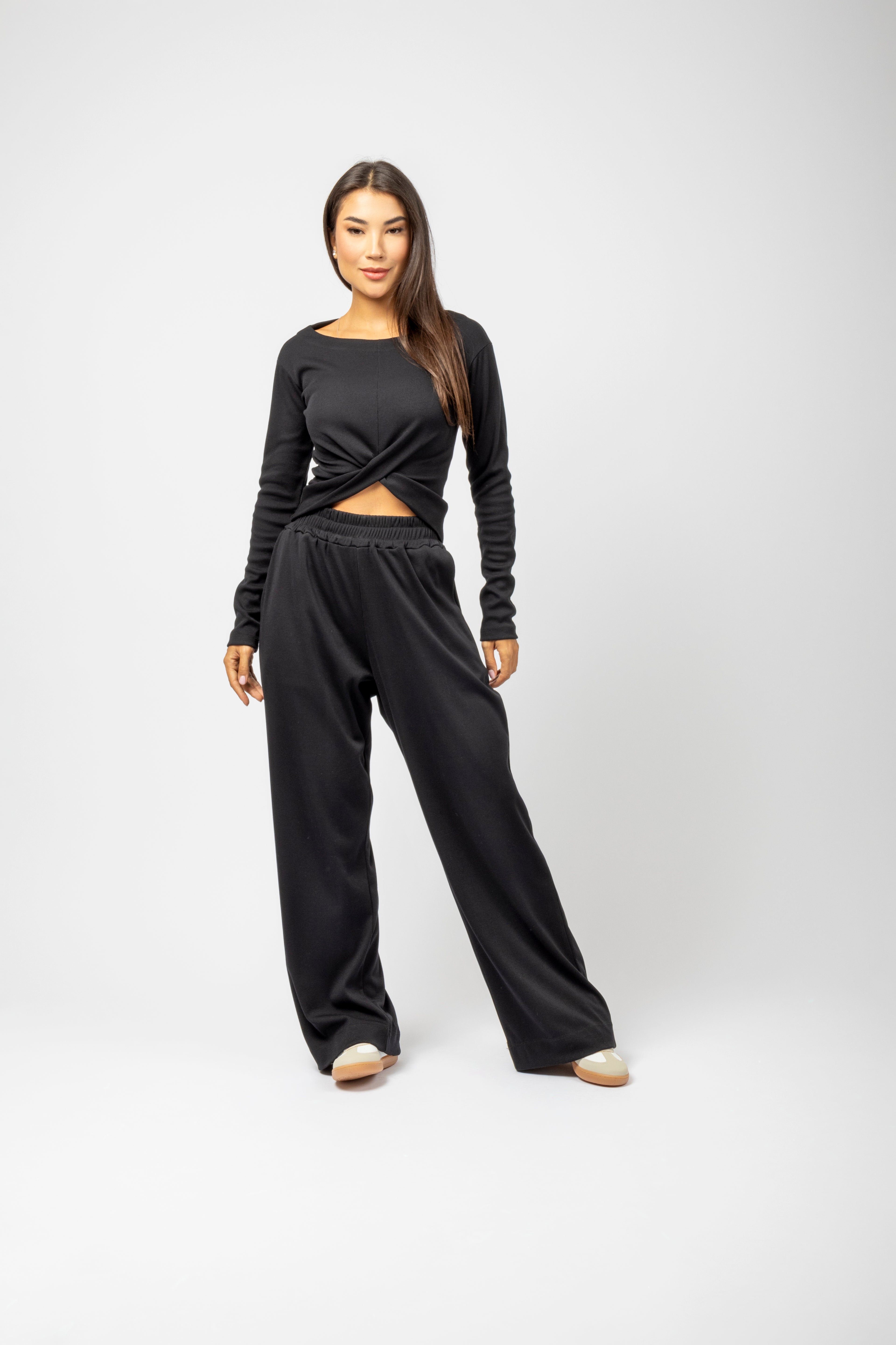 Conjunto de cropped cruzado