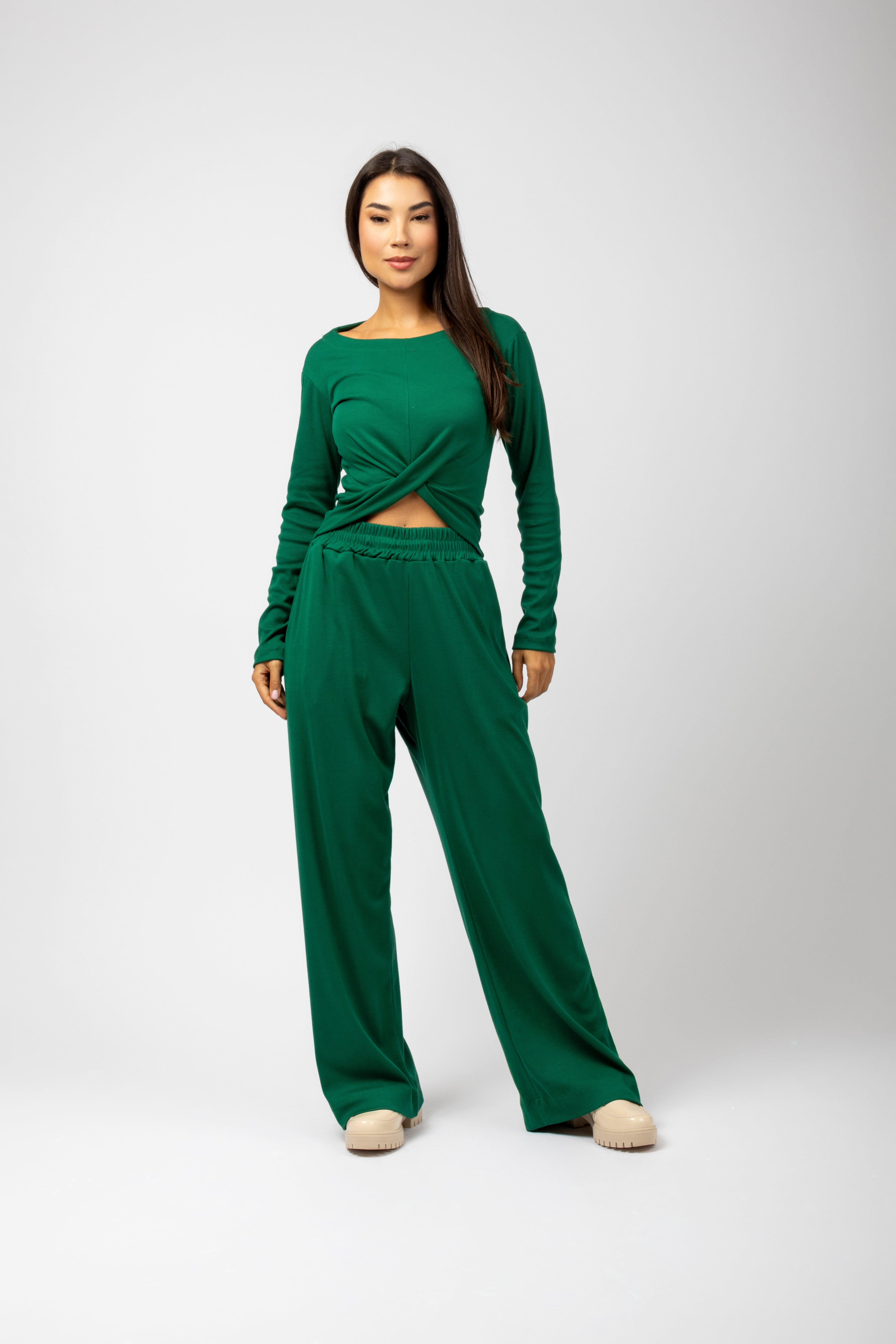Conjunto de cropped cruzado