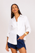 Camisa em linho candy color