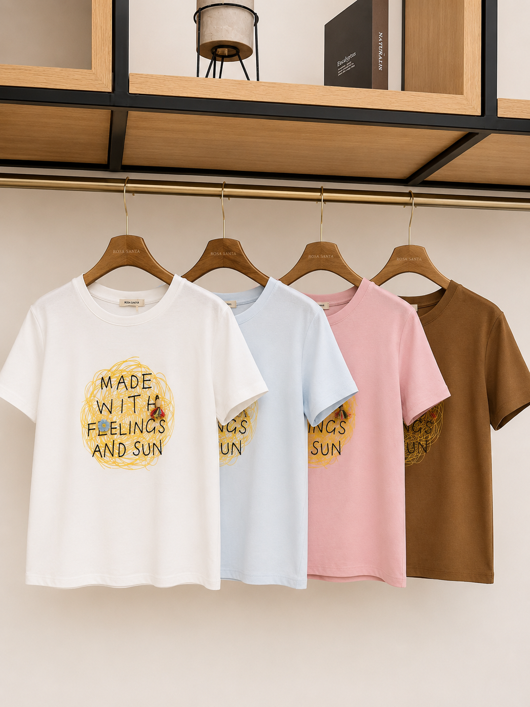 T-shirt Made with Feelings and Sun