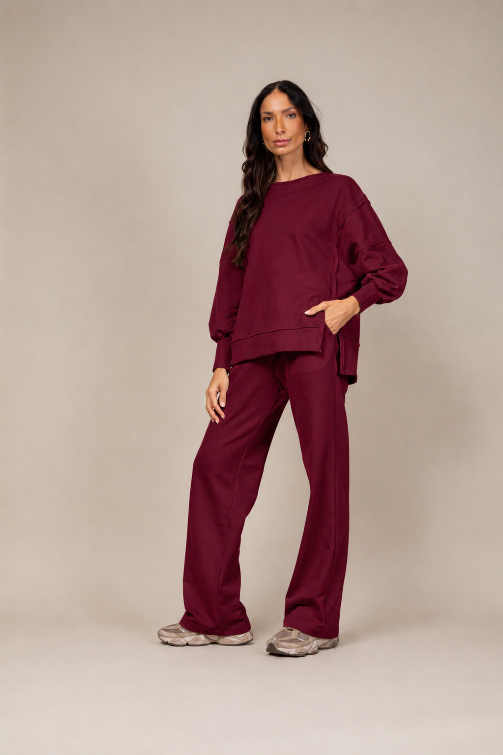 Conjunto moletinho wide leg