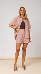 Conjunto camisa manga curta e short