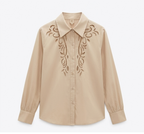Camisa com detalhes frontal