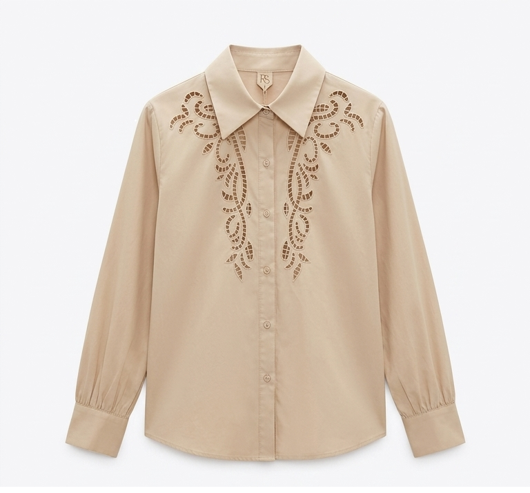 Camisa com detalhes frontal