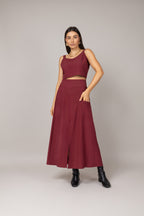 Conjunto de saia midi
