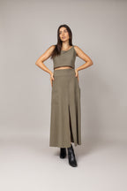 Conjunto de saia midi