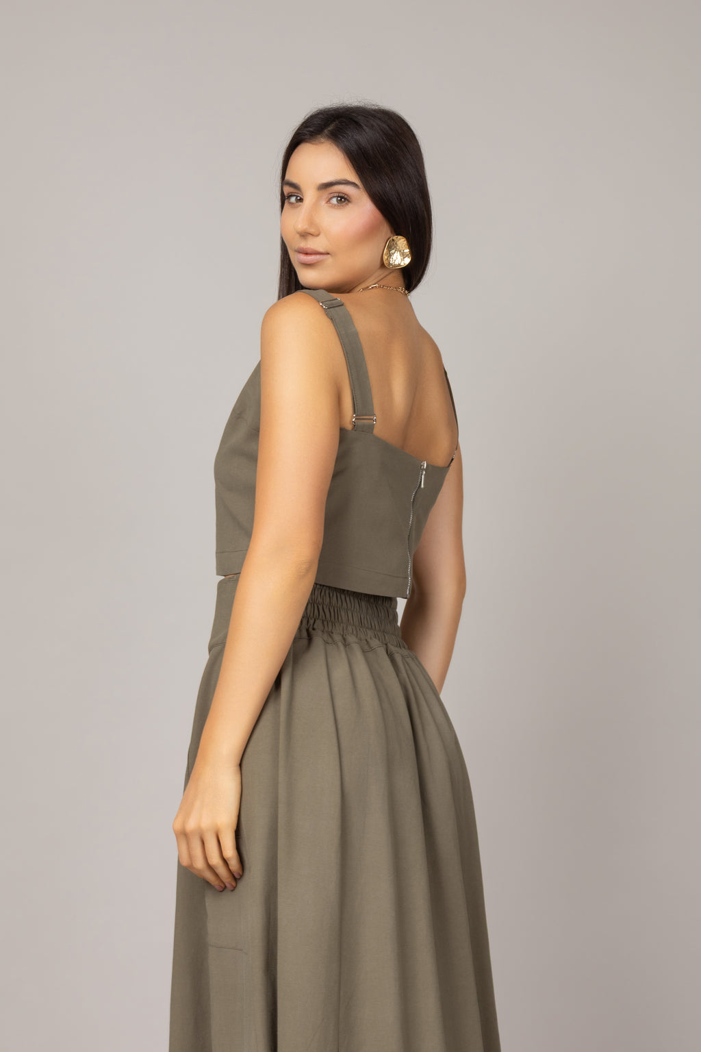 Conjunto de saia midi