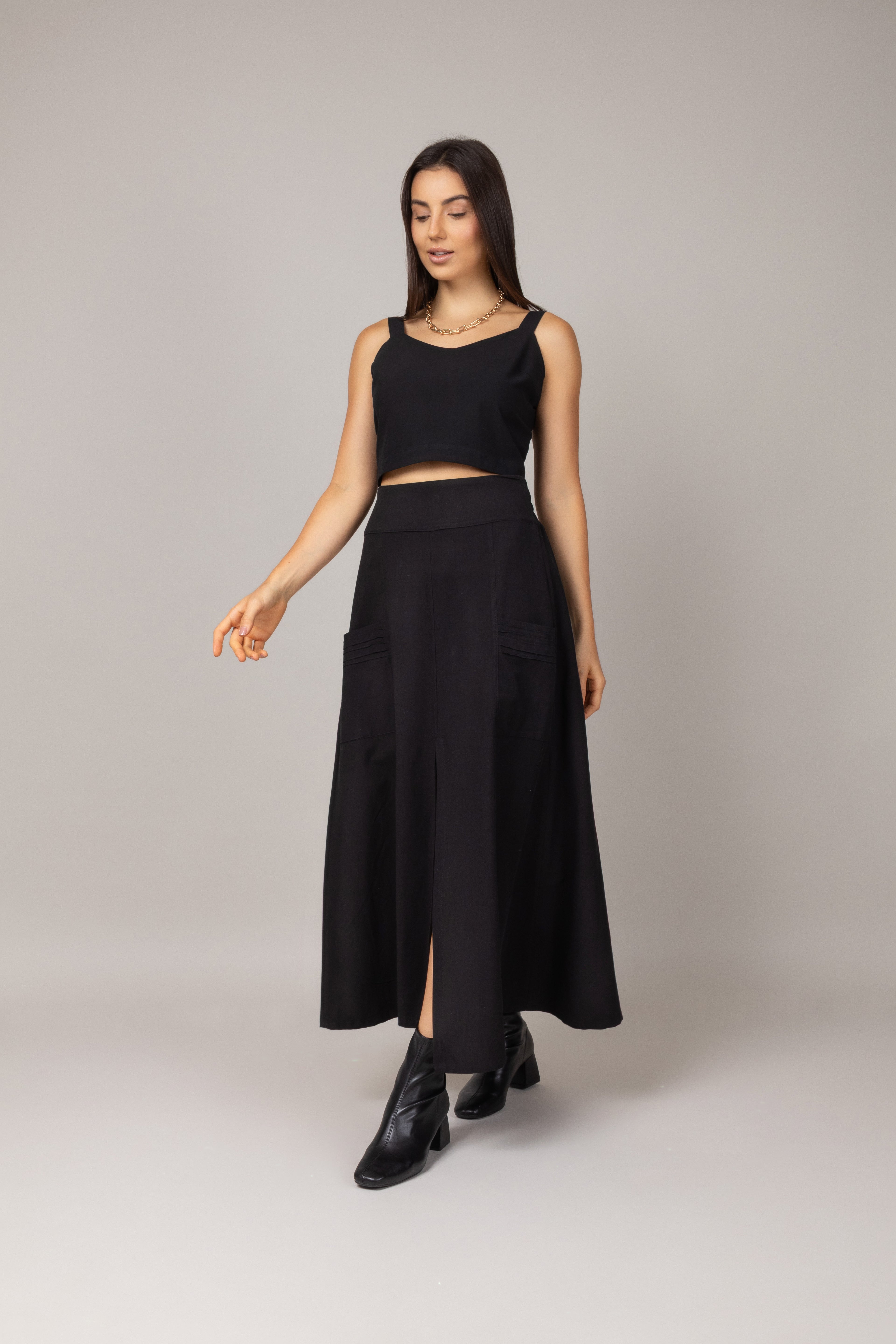 Conjunto de saia midi