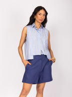 Shorts alfaiataria em linho