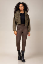 Legging montaria com botões