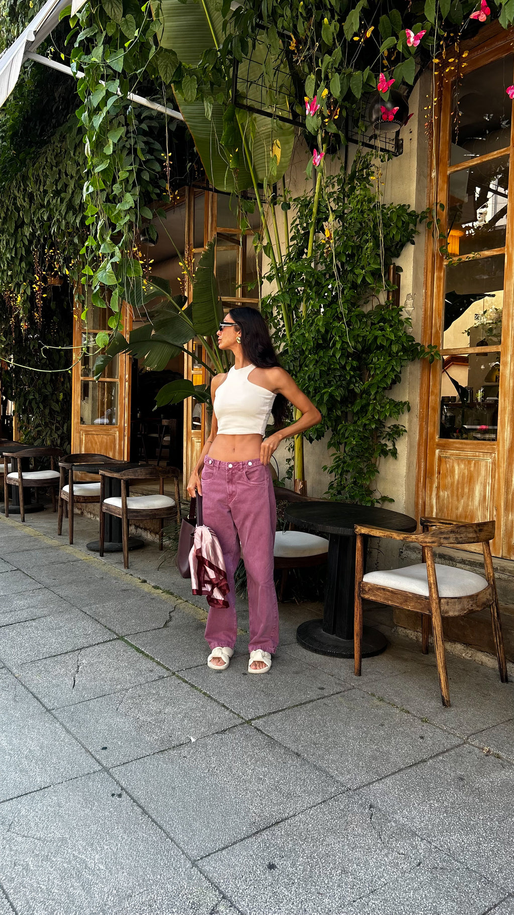 Calça sarja boyfriend