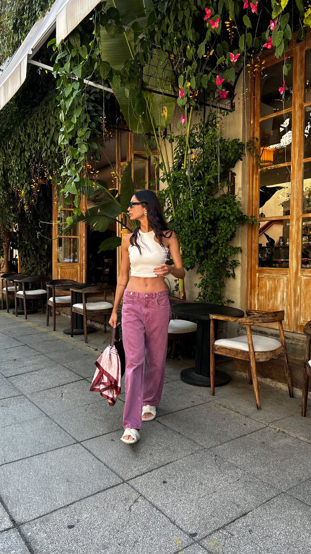 Calça sarja boyfriend