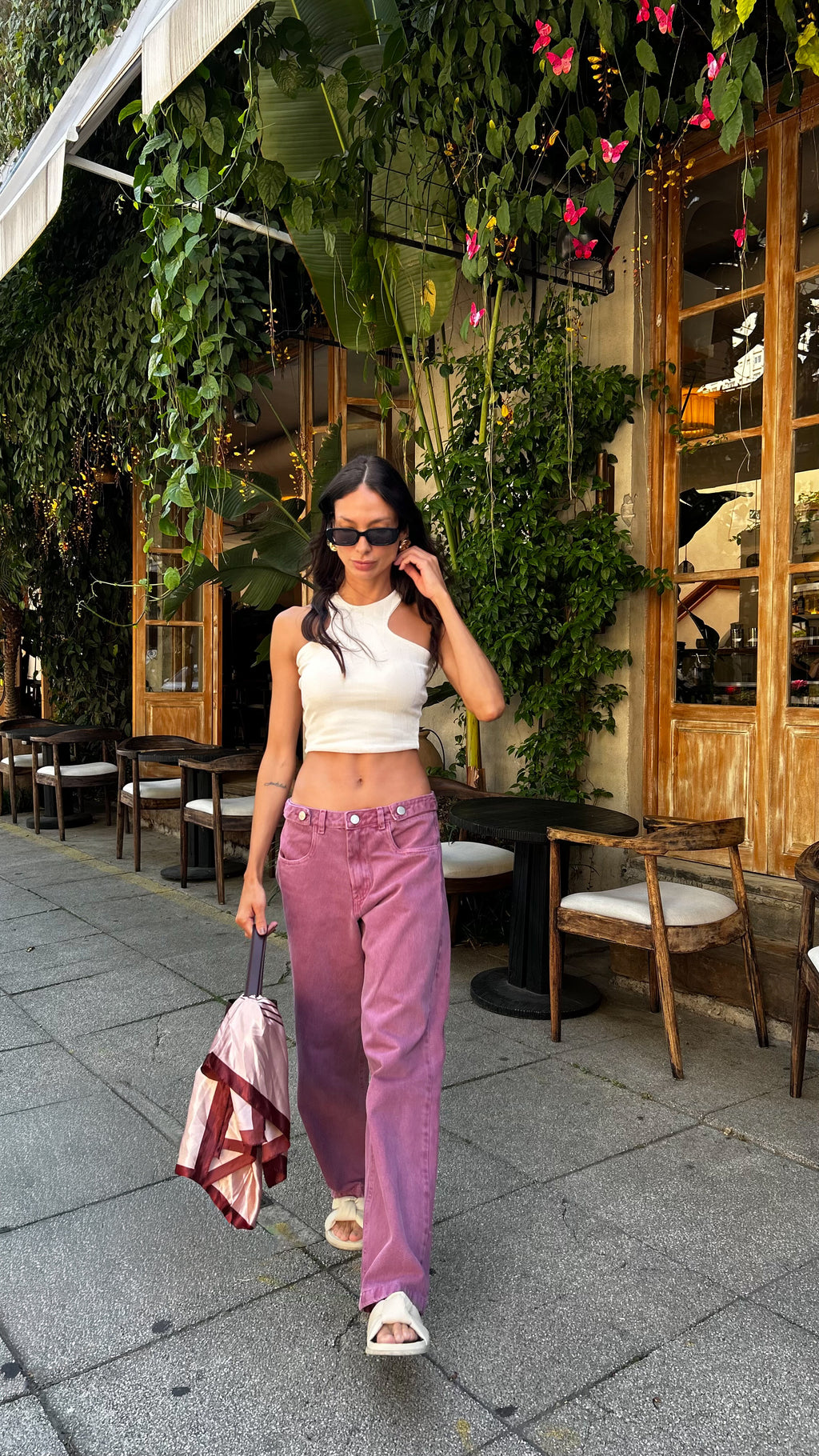 Calça sarja boyfriend