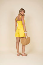 Conjunto alças e short linho