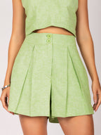 Conjunto de top e short saia