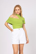 Bermuda jeans básica