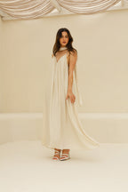 Vestido longo fluído