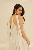 Vestido longo fluído