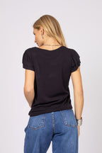 Blusa com manga babado