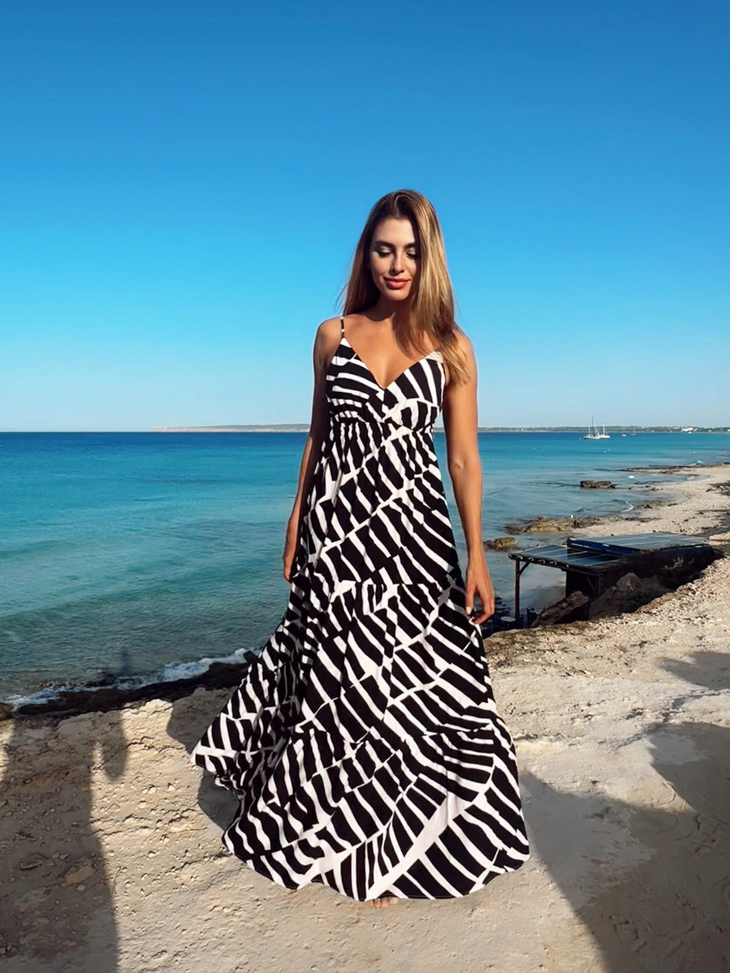 Vestido longo três marias