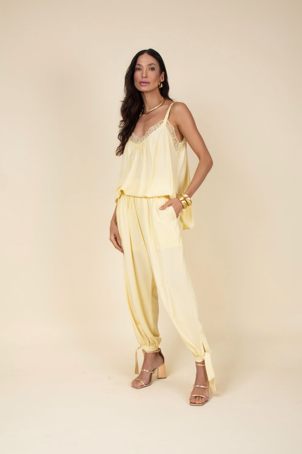 Calça aladim em viscose