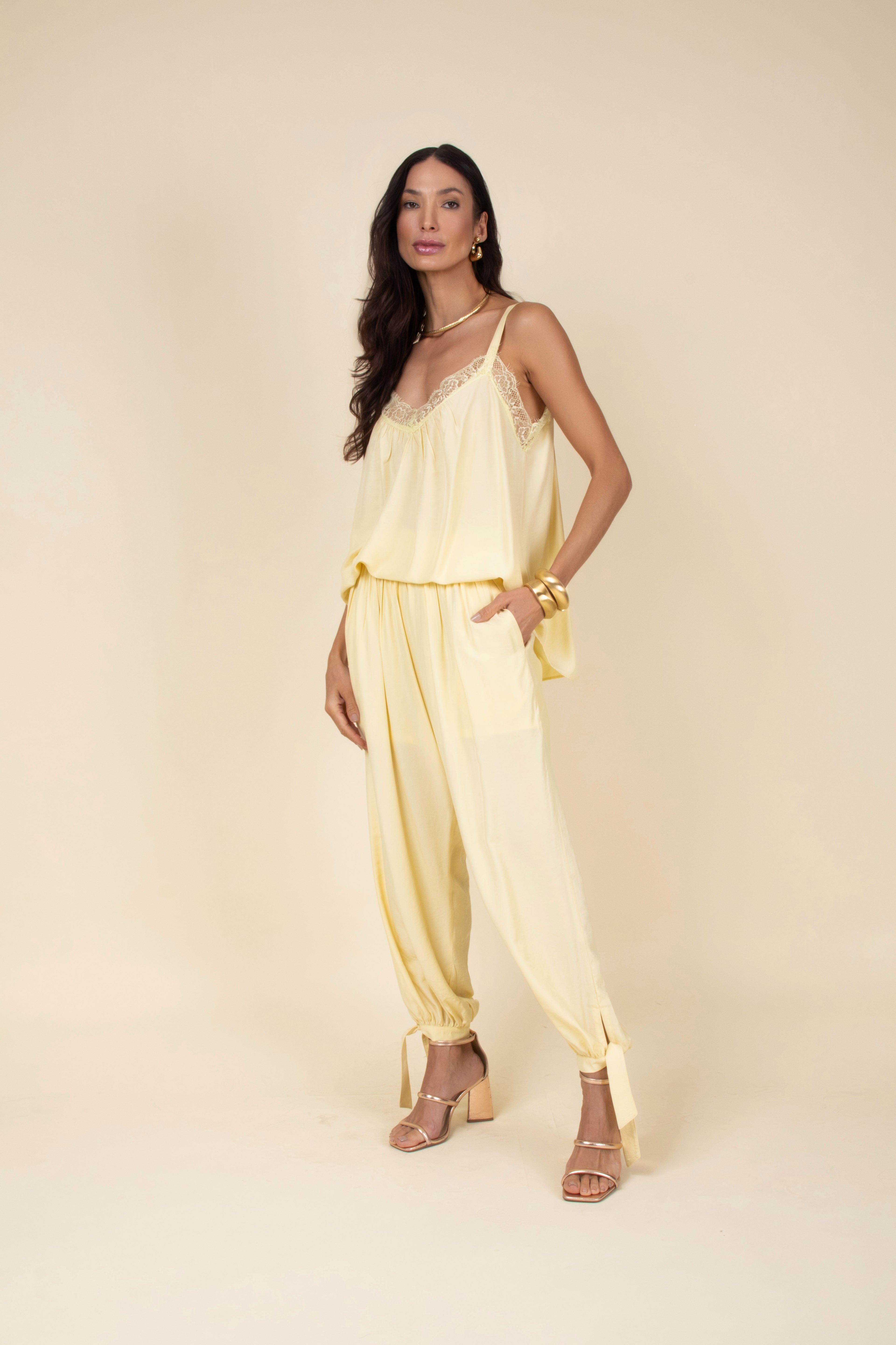 Calça aladim em viscose