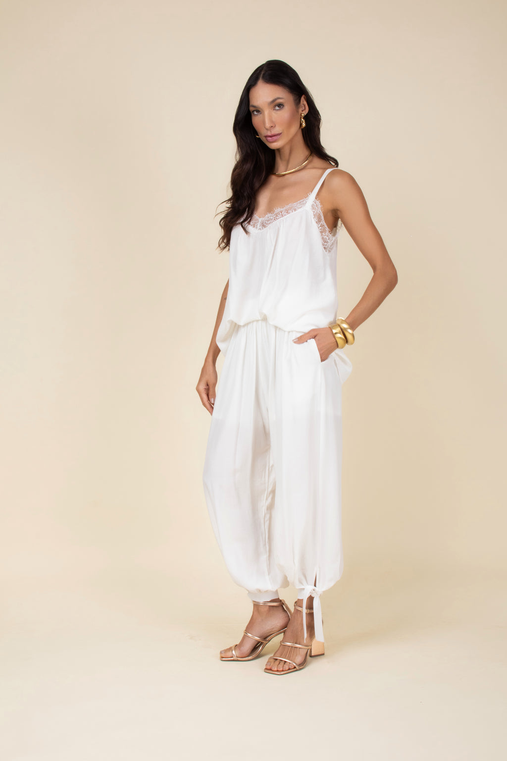 Calça aladim em viscose