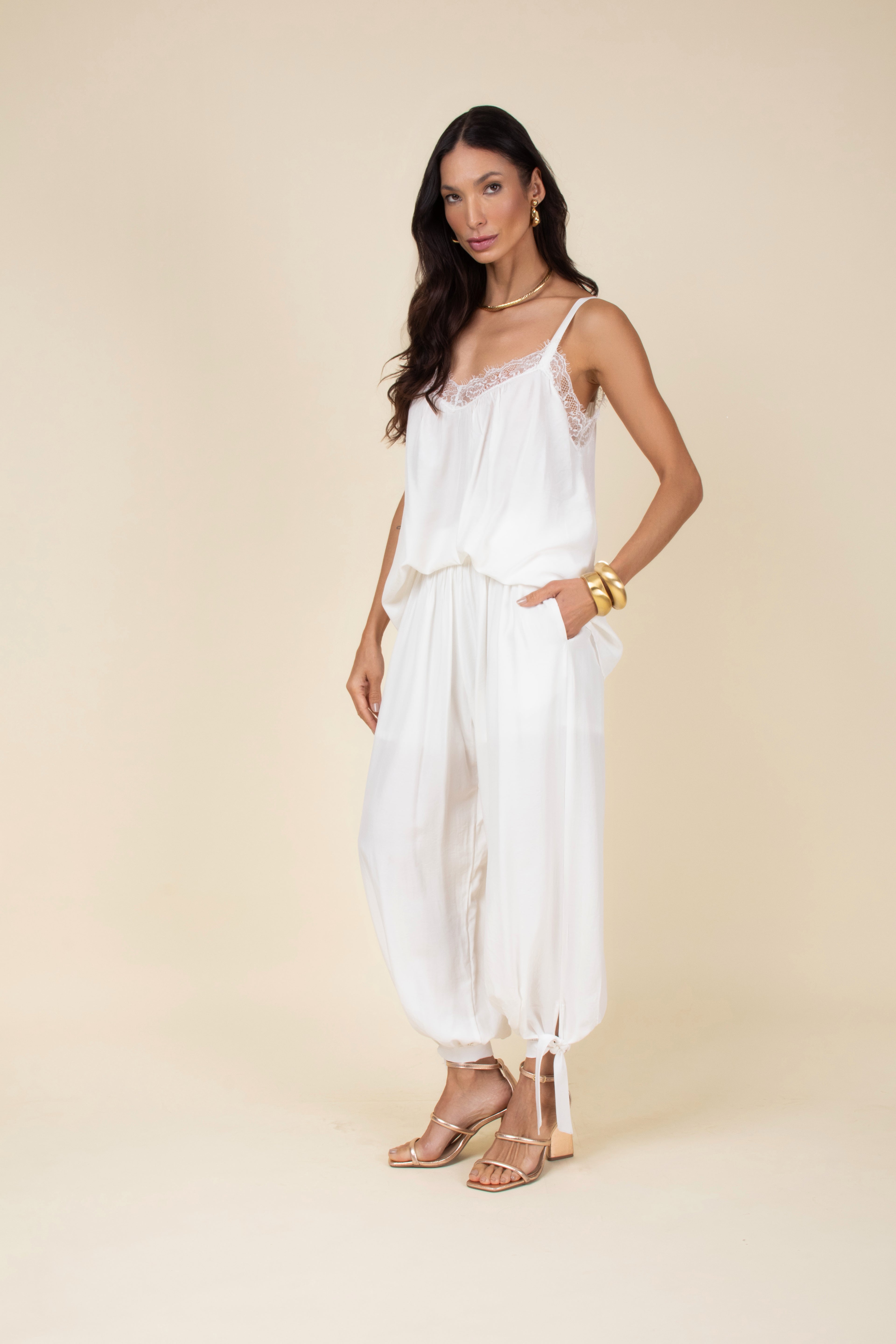 Calça aladim em viscose