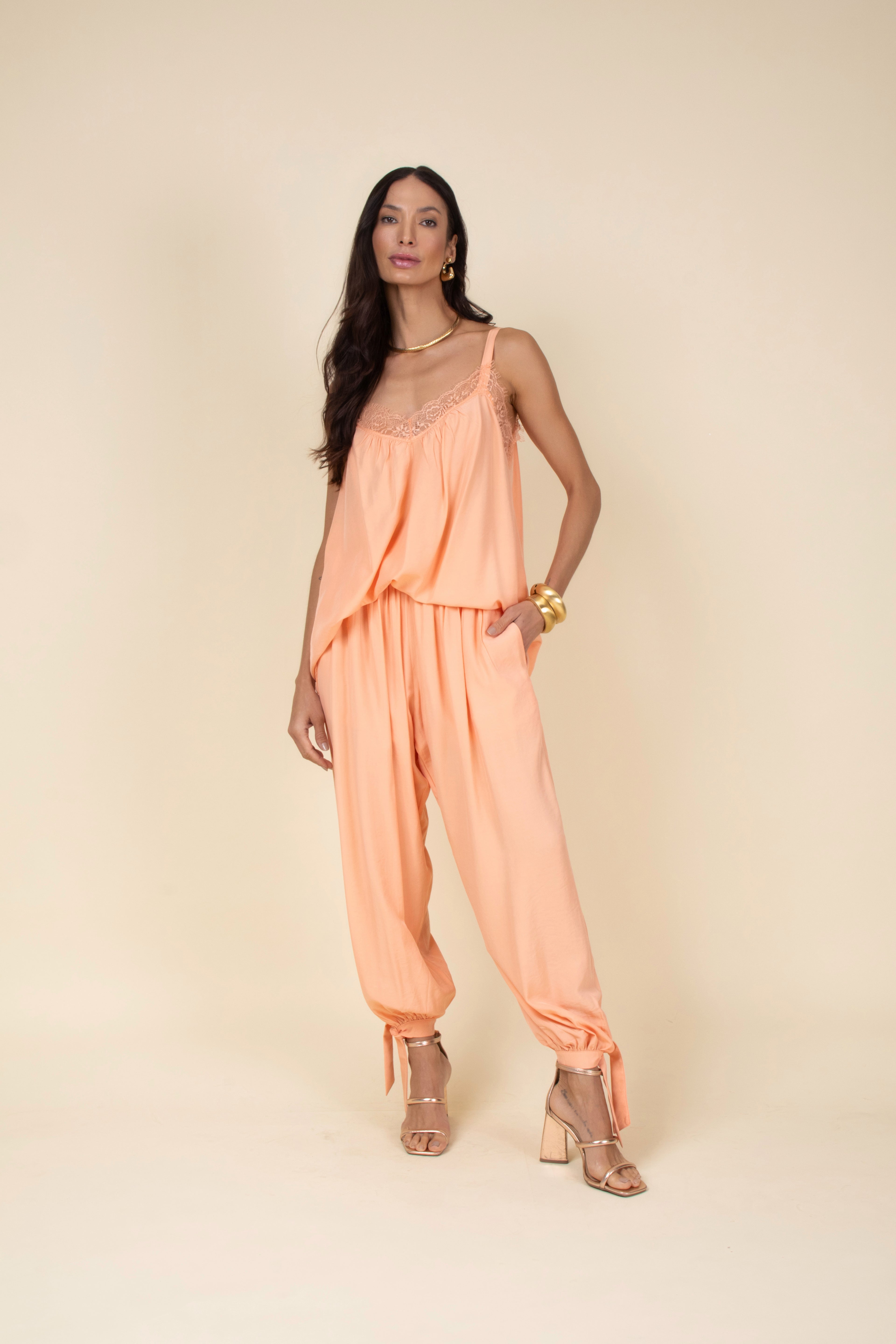 Calça aladim em viscose