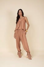 Calça aladim em viscose